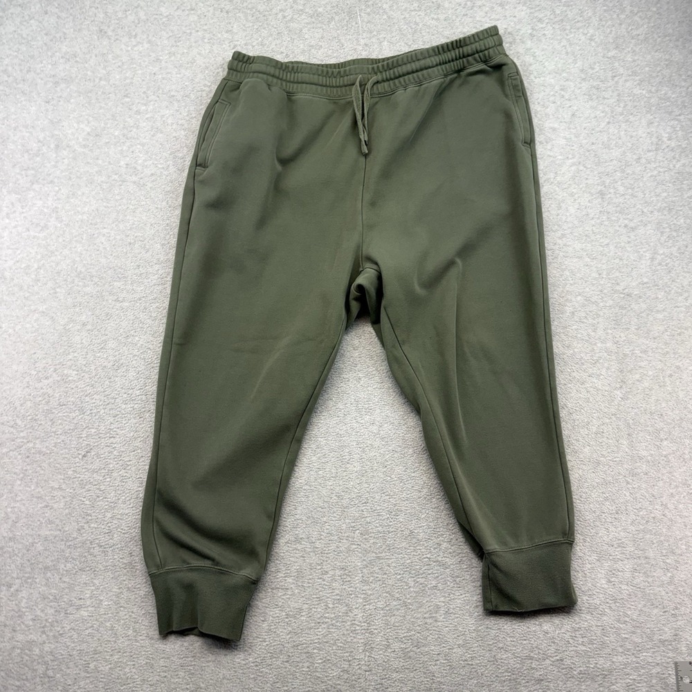 Fabletics Pants Women 2X Green Joggers Elastic Waist Athleisure Pockets Gym